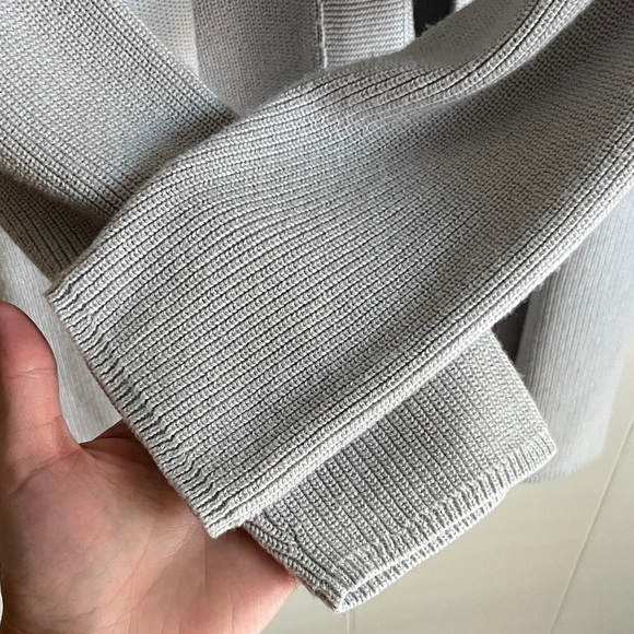 J. Jill Light Gray Women's Knit Office Minimal Cozy Top and Cardigan Sz SP & MP - Picture 10 of 13